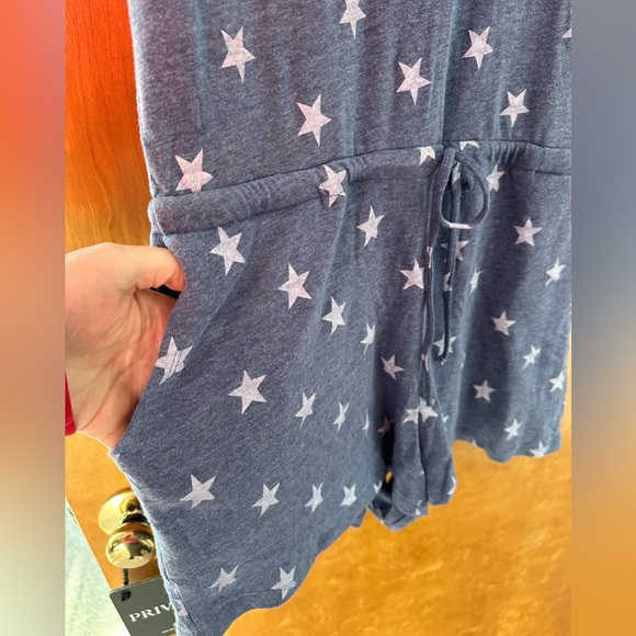 Alternative apparel, Eco jersey romper in star print NWT size XL - Picture 5 of 6